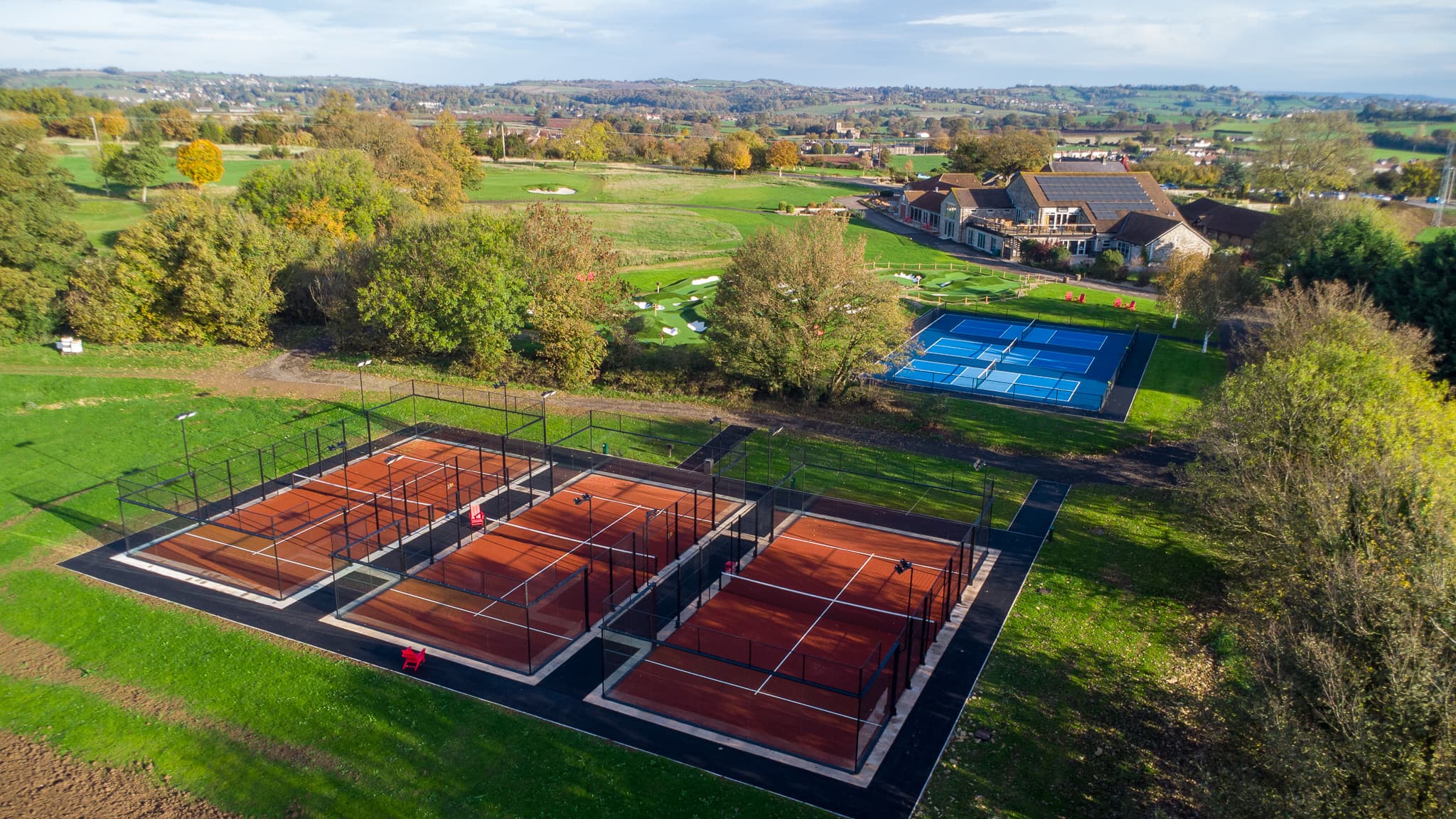 birds eye view of tennis
