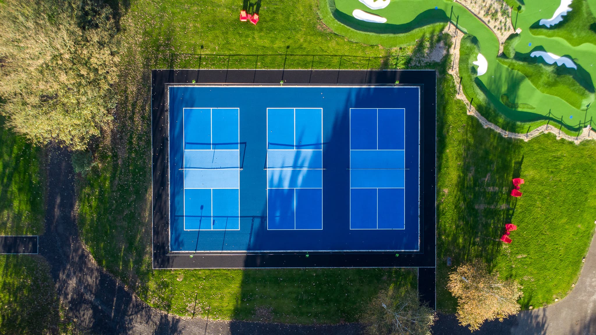 birds eye view of padel