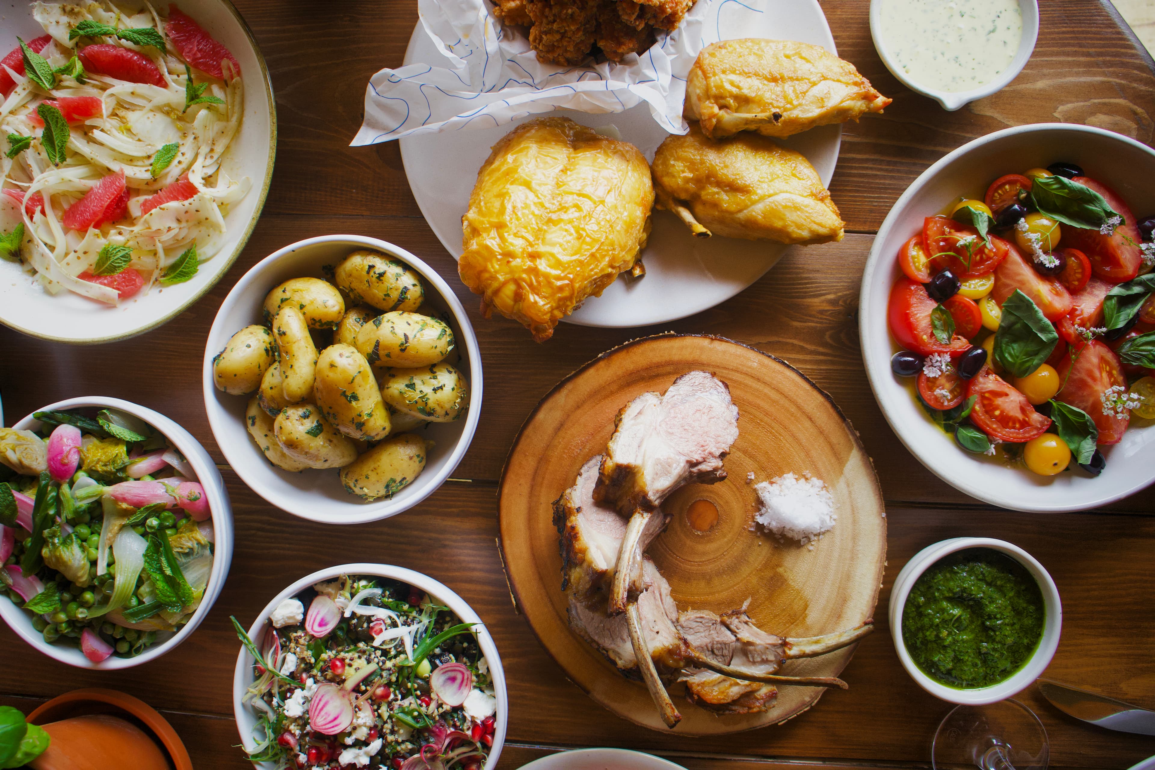 plates of food